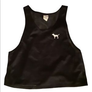 Victoria Secret PINK Black Mesh Scrimmage Jersey